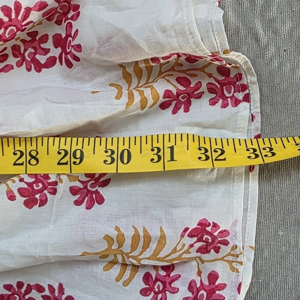 J. Crew Floral Print Beach Tunic Cover Up